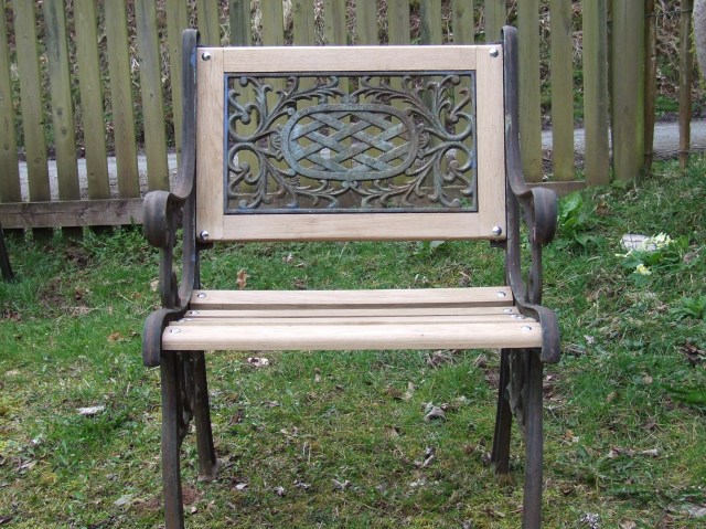 fancy back garden chair