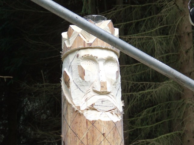 His features become recognisable