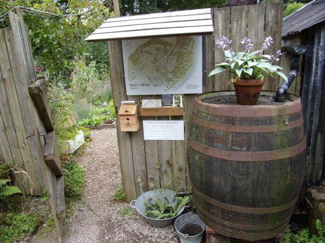 The entrance to the potager